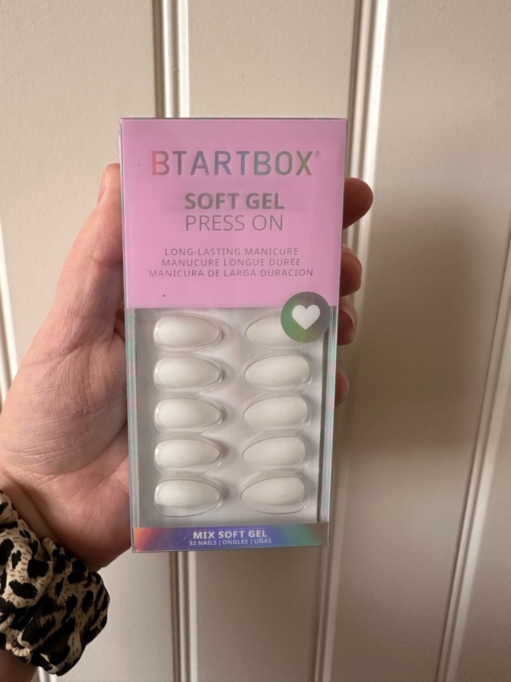 Soft Gel Press On Nails - White Mix